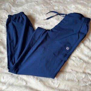 2/$40 Scrubletics Jogger Fit Drawstring Elastic Stretch Waist Blue Scrub Pants